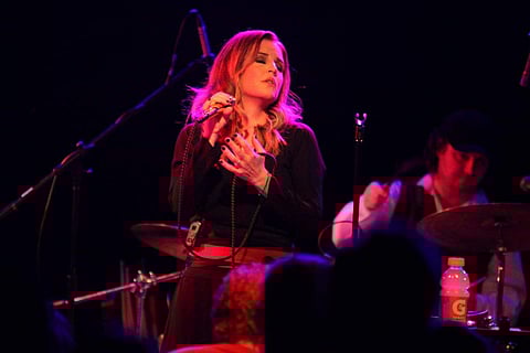 Lisa Marie Presley attended the Golden Globes on Tuesday, to celebrate Austin Butler’s award for playing her father in Elvis