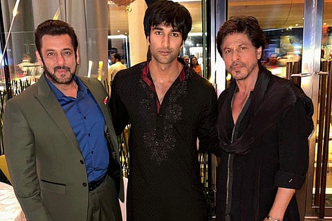 Shah Rukh Khan and Salman Khan with Meezaan Jafri