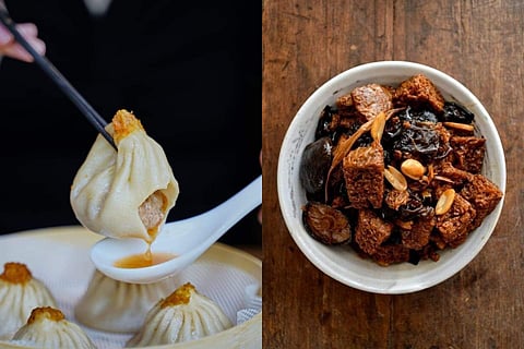 Some of the dishes from the Oriental spread