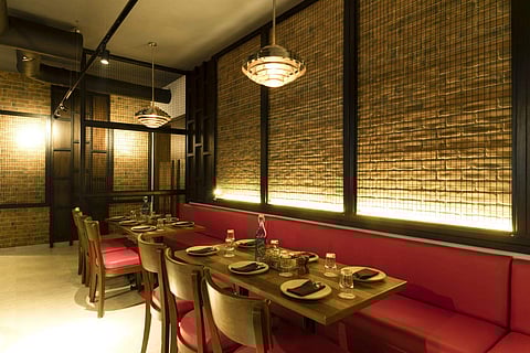 A section of the restaurant