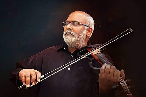 MM Keeravaani began learning to play the violin when he was four years old