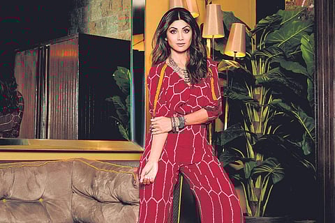 Shilpa Shetty in Nupur Kanoi’s red carpet collection