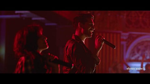 A scene from the film