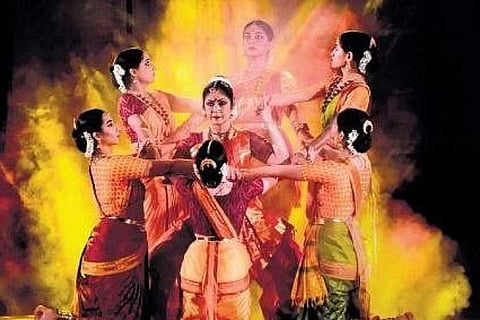 A still from the production