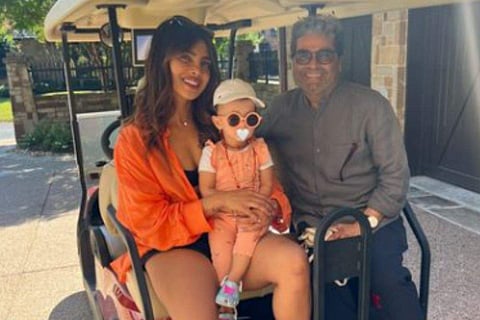 In frame: Vishal Bhardwaj with Priyanka Chopra and Malti Marie