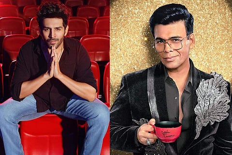 In frame: Kartik Aaryan and Karan Johar