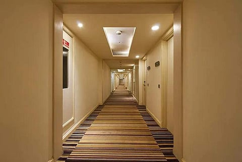 Corridors of Radisson Hyderabad