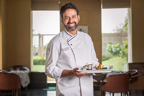 Chef Akshraj Jodha with the recipe