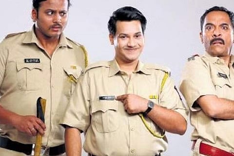 In frame: (From the left) Neel Salekar, Khushaal Pawaar, Vrajesh Hirjee