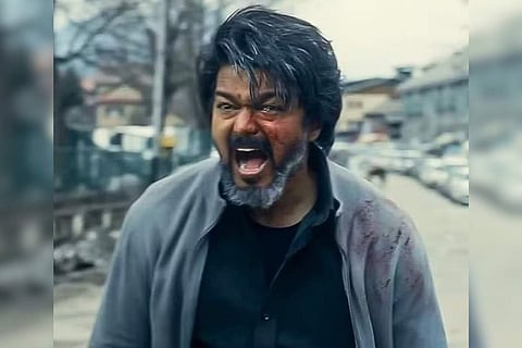 Thalapathy Vijay in the film | Pic: IANS PHoto