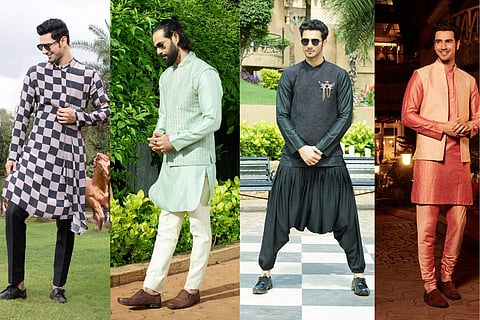 Menswear ensembles from the new collection