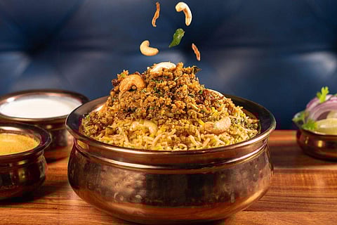 Keema Kaju Biryani