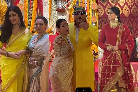 Bollywood celebs at a Navaratri celebrations in Mumbai