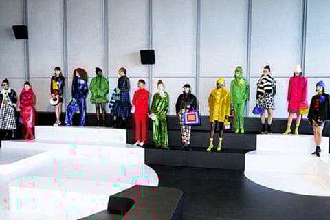 In this collection, graphic prints take centre stage