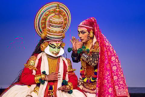 Sadanam Vipin Chandran as Macbeth and Prabal Gupta as Lady Macbeth