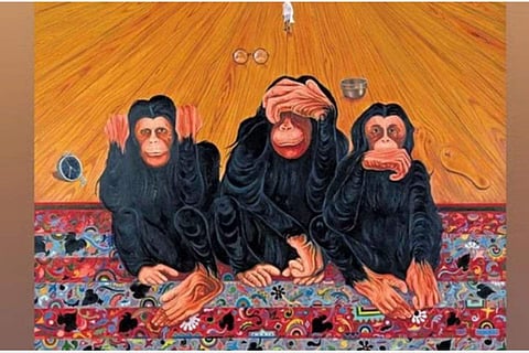 A painting by Adarsh Baji. (Photo | Express)