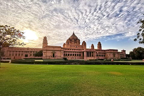 In frame: Umaid Bhawan Palace