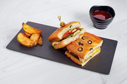 A sandwich served at the festival
