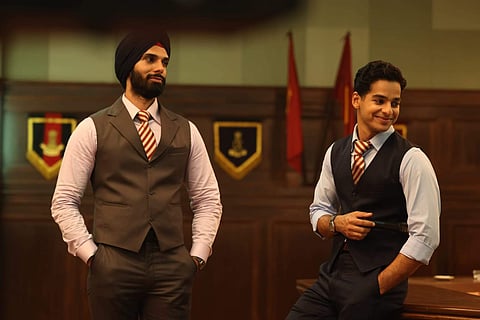 Actor Anuj Duhan (L) and Ishan Khattar in a still from Pippa
