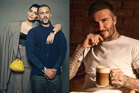 In frame: Sonam Kapoor and Anand Ahuja (L), David Beckham (R)