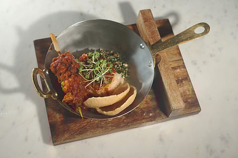 Black cumin prawns bhoona