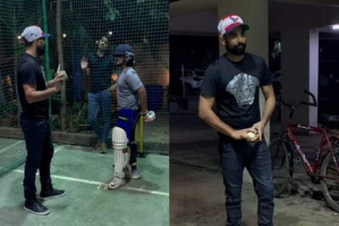 Shami and Ayaan in action | Pic: IANS Photo