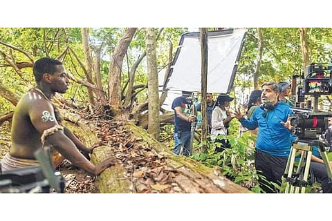 A still from the shoot