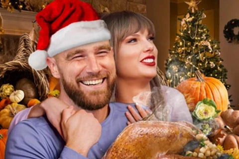 Travis Kelce and Taylor Swift | Pic: IANS Photo