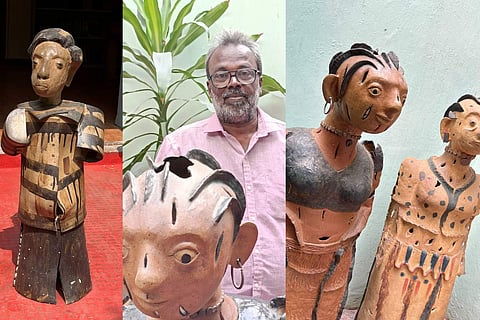 Reghu and his sculptures