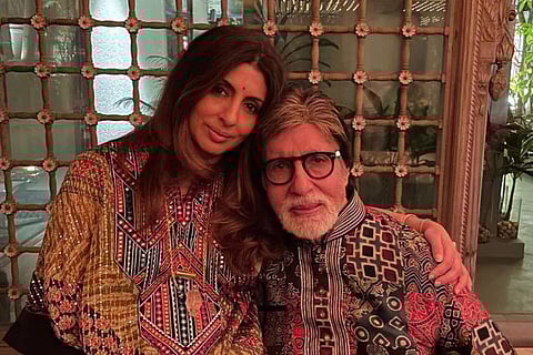 In Frame: Shweta Bachchan with Amitabh Bachchan