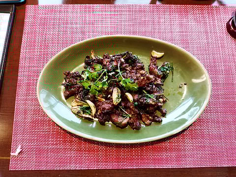 The Xinjiang spice tossed mutton served at the festival was exquisite