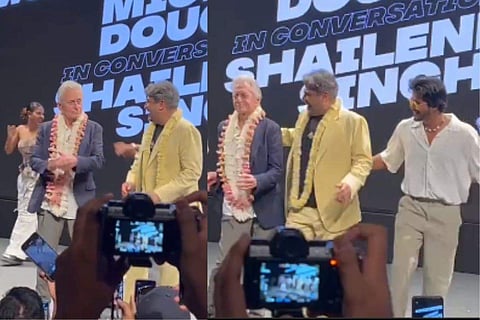 In frame: Michael Douglas at IFFI