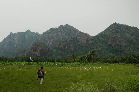 A shot from Rayil Pogum Idam's music video