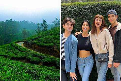 (L) View of Ooty, (R) The Archies Cast