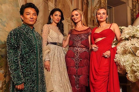 In frame: guests at the ball