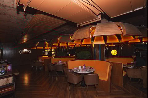 Interiors of Chennai's first Farzi Café