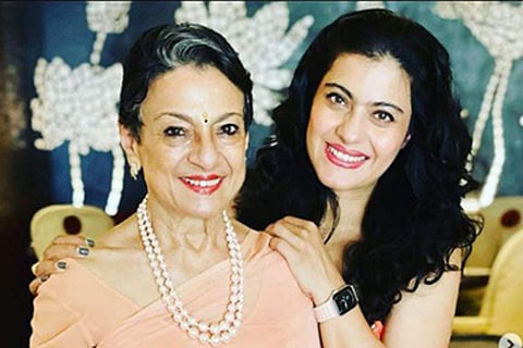 Kajol with Tanuja