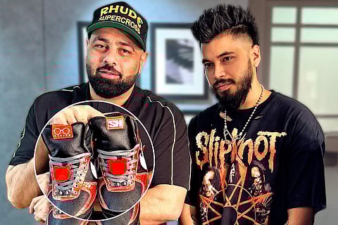 Santanu Hazarika's Custom-made Air Force 1 High Sneakers Gifted to Badshah