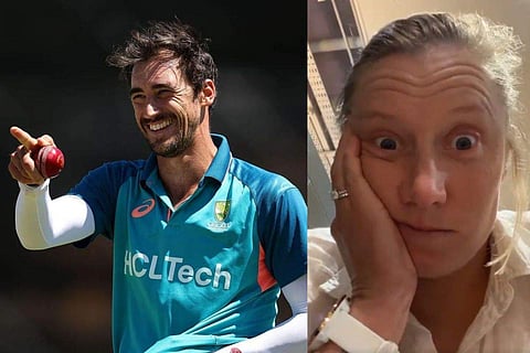 In frame: Mitchell Starc (L); Alyssa Healy (R)