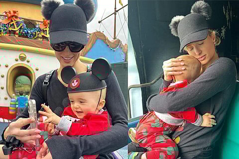 In frame: Paris Hilton with son Pheonix