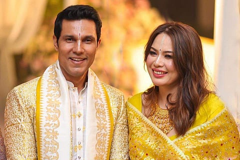 In frame: Randeep Hooda and Lin Laishram