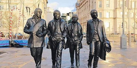 The Beatles statue in Liverpool