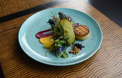 Grilled black sea bass, Loma Linda