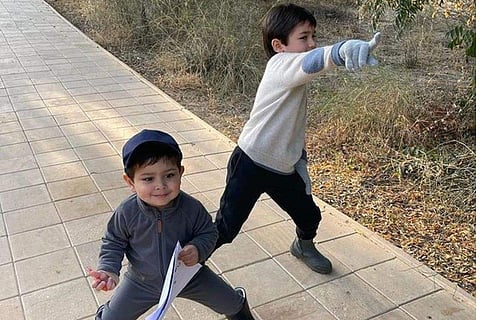 Saba Ali Khan frequently posts photos of her nieces and nephews on Instagram