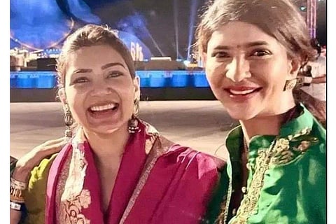 Samantha Prabhu and Lakshmi Manchu (right)
