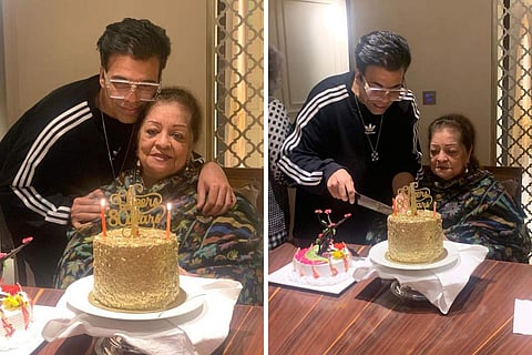 Karan wishes mom Hiroo Johar