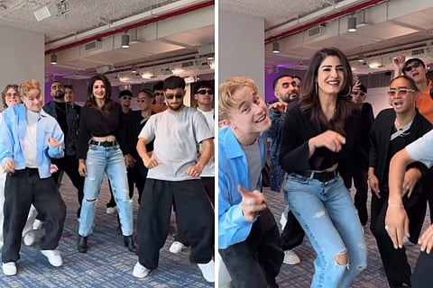 Raveena Tandon dances with Quick Style