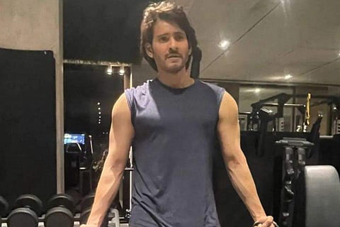 Mahesh captioned the post, “Arm day!!”