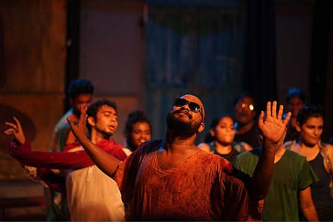 A scene from the play