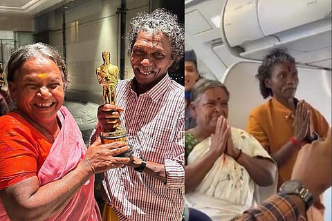 On Thursday, Bomman and Bellie had travelled to Mumbai for media interaction